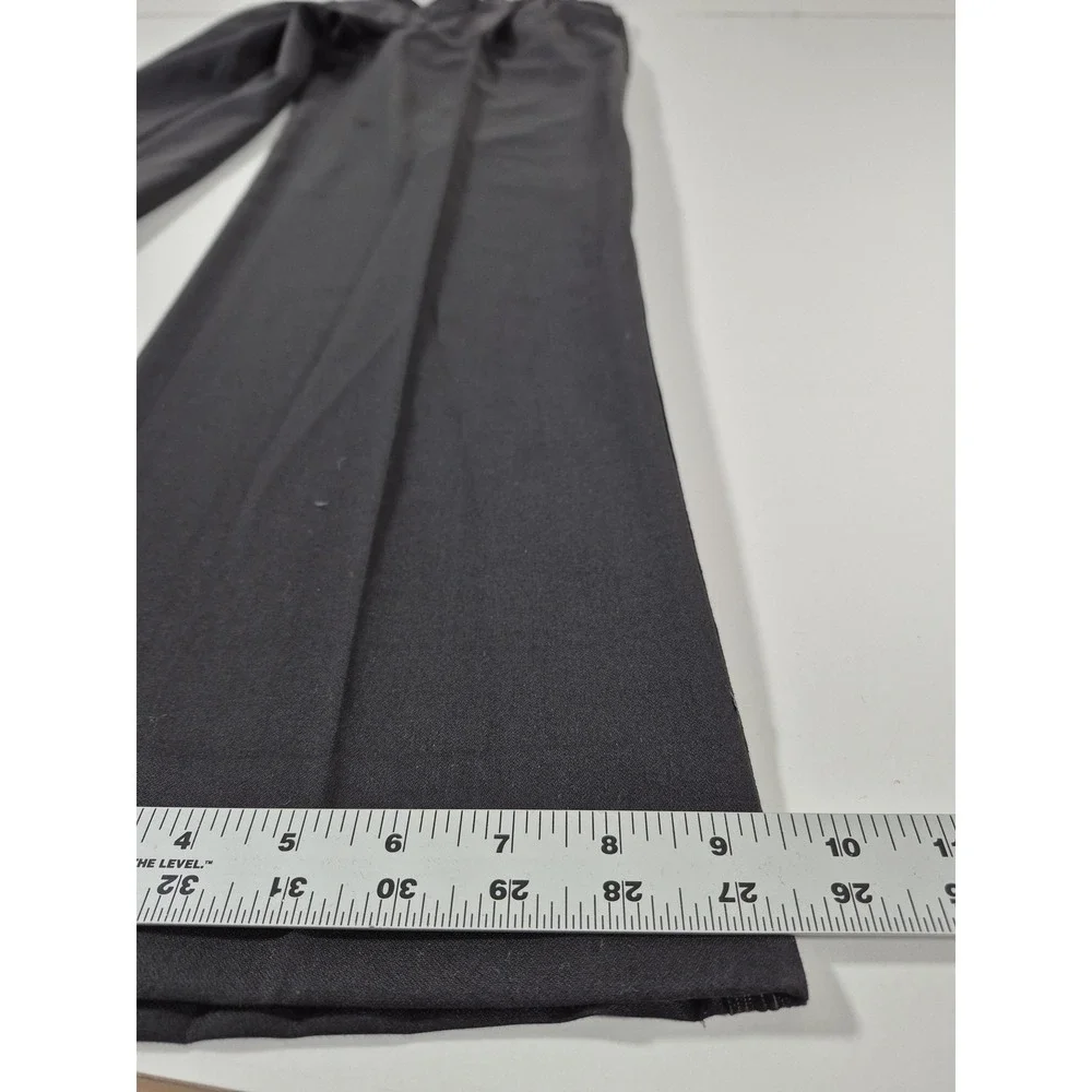 Loro Piana Formal Knight Suit Pants Mens 34x36 Black Wool Tuxedo Pleated